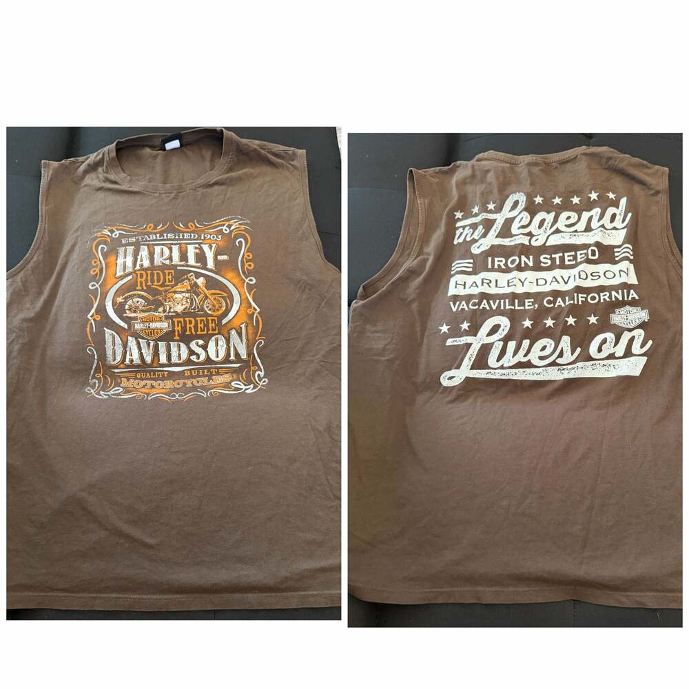 Harley-Davidson Men's Iron Steed Vacaville California Sleeveless Muscle T-Shirt